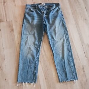 Madewell Medium Blue Denim Button-Fly Jeans